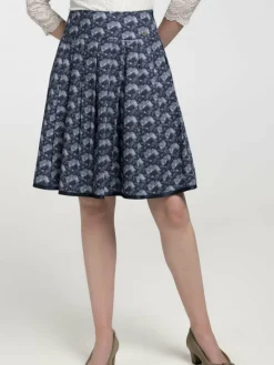 Spieth & Wenksy Röcke*Damen Trachtenrock - Blanchette blau bedruckt