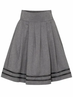 Spieth & Wenksy Röcke*Damen Trachtenrock - Glora grau gestreift