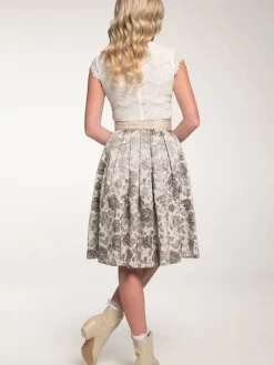 Spieth & Wenksy Röcke*Damen Trachtenrock - Gwyneth ecru gemustert