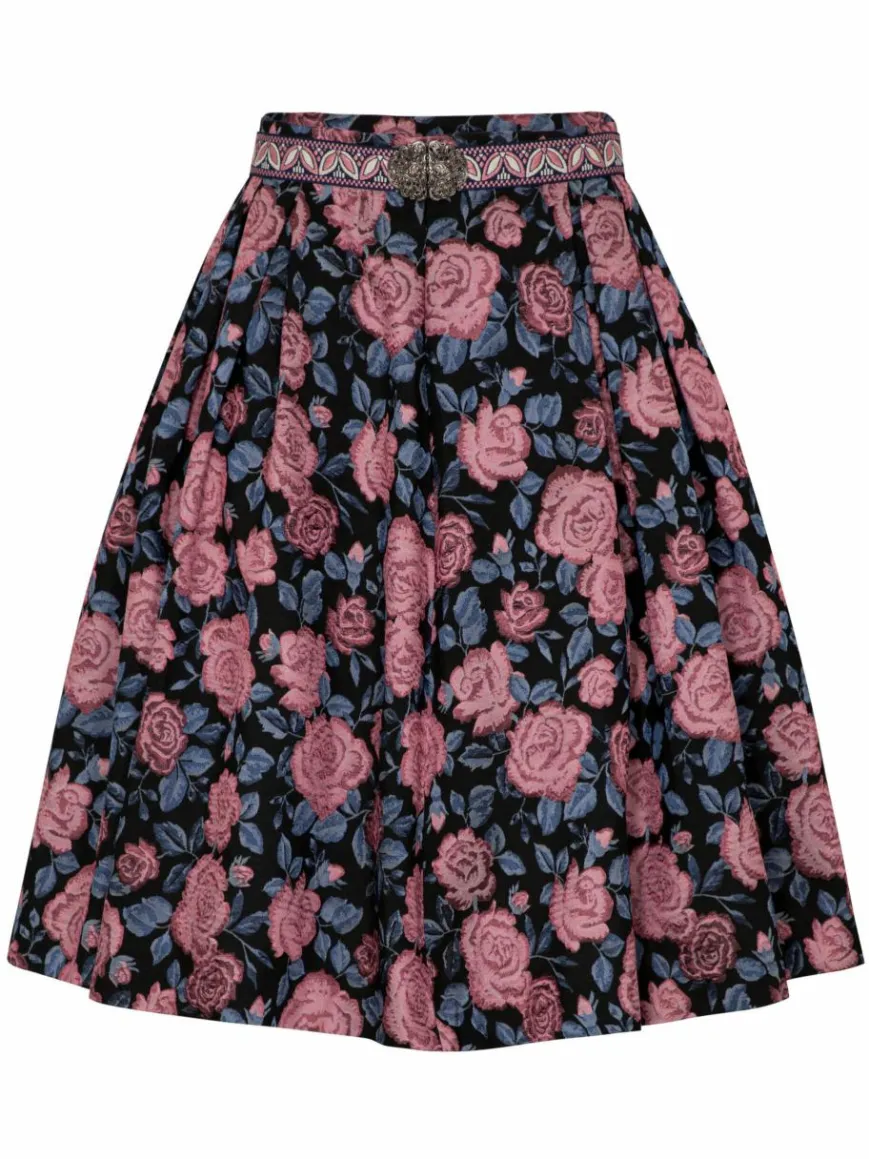 Spieth & Wenksy Röcke*Damen Trachtenrock - Gwyneth schwarz gemustert