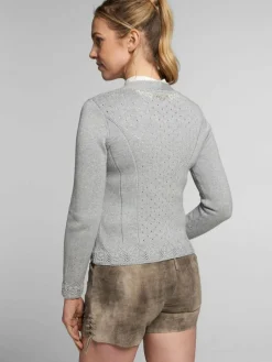 Spieth & Wenksy Pullover & Strickjacken*Damen Trachtenstrickjacke - Arianna grau uni