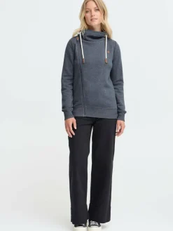 OXMO Sweatshirts & Sweatjacken*Damen Trainingsjacke - OXMILLE blau uni