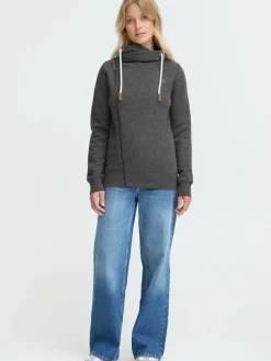 OXMO Sweatshirts & Sweatjacken*Damen Trainingsjacke - OXMILLE grau uni