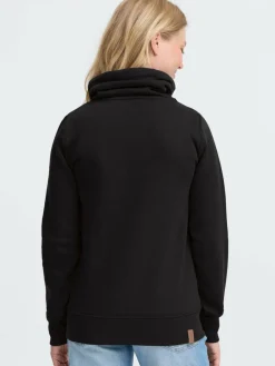 OXMO Sweatshirts & Sweatjacken*Damen Trainingsjacke - OXMILLE schwarz uni