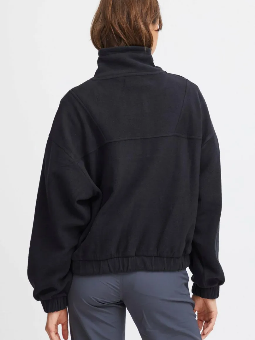 North Bend Sweatshirts & Sweatjacken*Damen Troyer schwarz uni