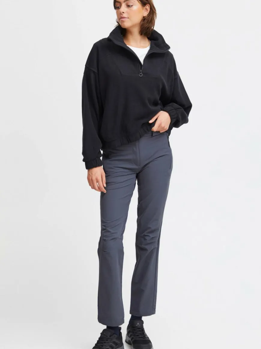 North Bend Sweatshirts & Sweatjacken*Damen Troyer schwarz uni