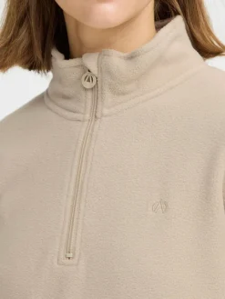 North Bend Sweatshirts & Sweatjacken*Damen Troyer - NBConni beige uni