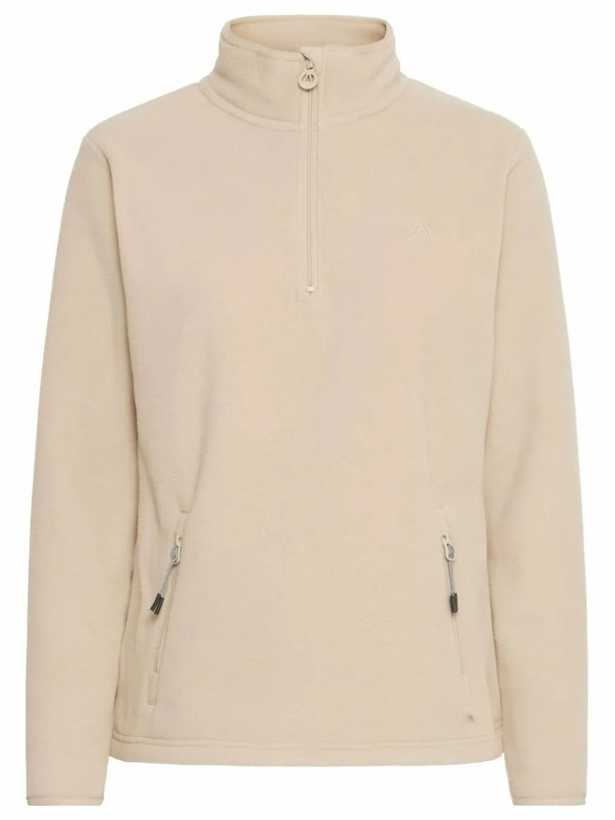 North Bend Sweatshirts & Sweatjacken*Damen Troyer - NBConni beige uni