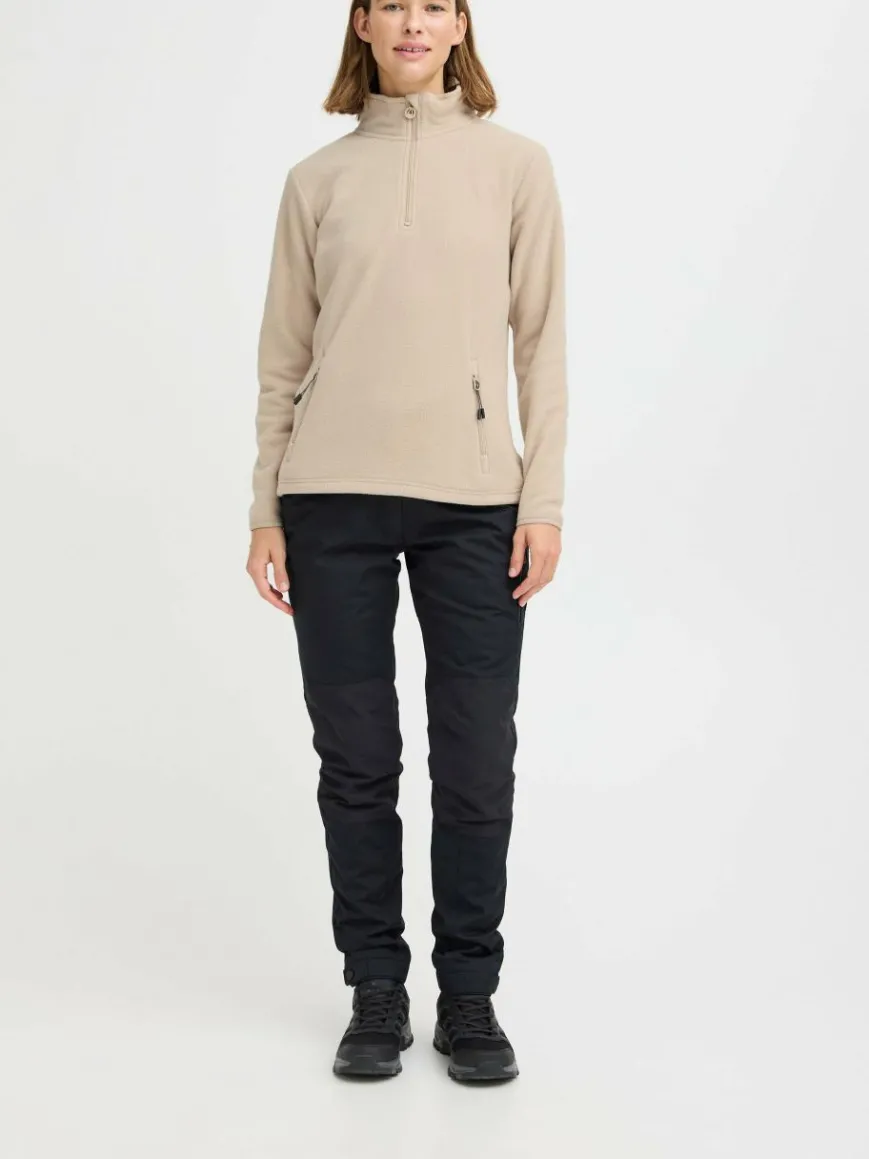 North Bend Sweatshirts & Sweatjacken*Damen Troyer - NBConni beige uni