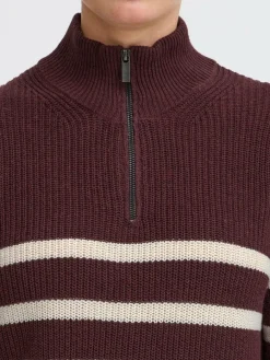 OXMO Sweatshirts & Sweatjacken*Damen Troyer - OXFSANVA lila gestreift