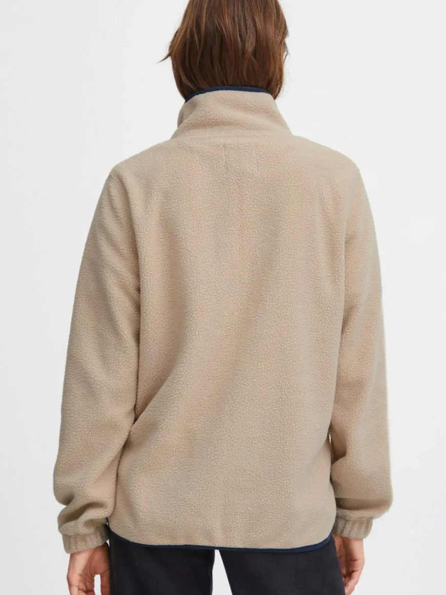 OXMO Sweatshirts & Sweatjacken*Damen Troyer - OXPiala beige gemustert