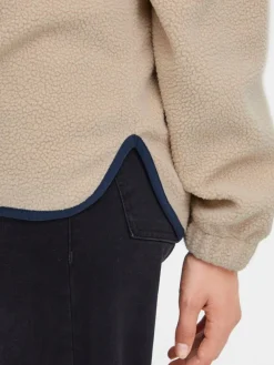 OXMO Sweatshirts & Sweatjacken*Damen Troyer - OXPiala beige gemustert