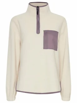 OXMO Sweatshirts & Sweatjacken*Damen Troyer - OXPiala beige gemustert