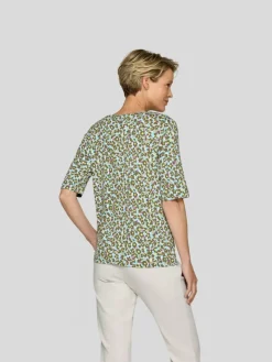 RABE Shirts & Tops*Damen T-Shirt grün gemustert