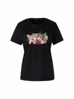 Marc Cain Shirts & Tops*Damen T-Shirt schwarz bedruckt