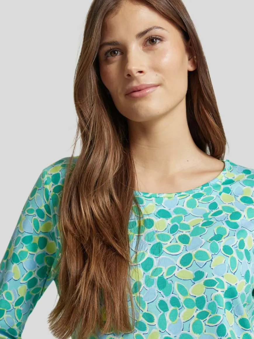 RABE Shirts & Tops*Damen T-Shirt grün gemustert