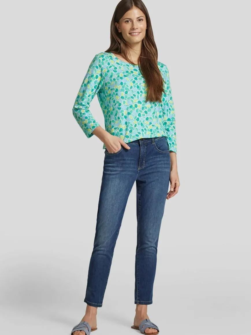 RABE Shirts & Tops*Damen T-Shirt grün gemustert