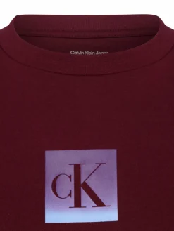 Calvin Klein Jeans Shirts & Tops*Damen T-Shirt bordeaux bedruckt