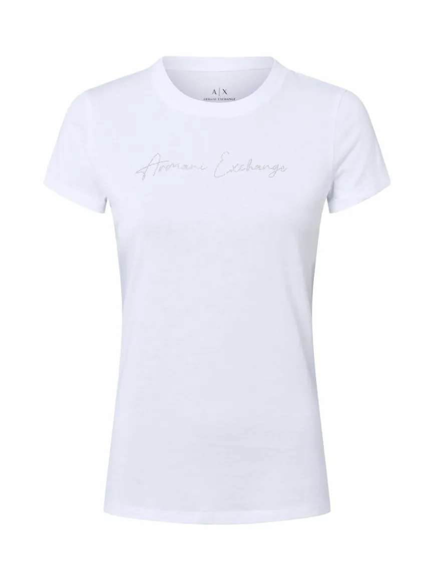 Armani Exchange Shirts & Tops*Damen T-Shirt weiß uni