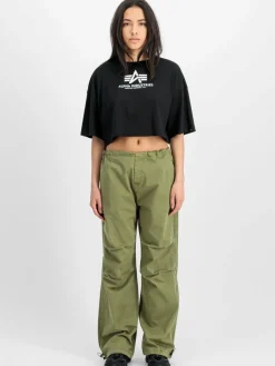 Alpha Industries Shirts & Tops*Damen T-Shirt schwarz bedruckt