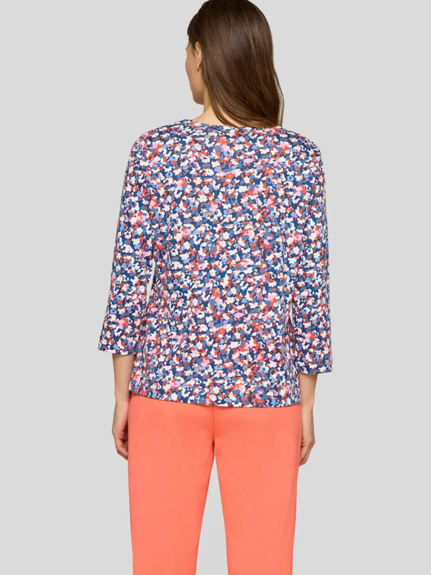 RABE Shirts & Tops*Damen T-Shirt blau gemustert