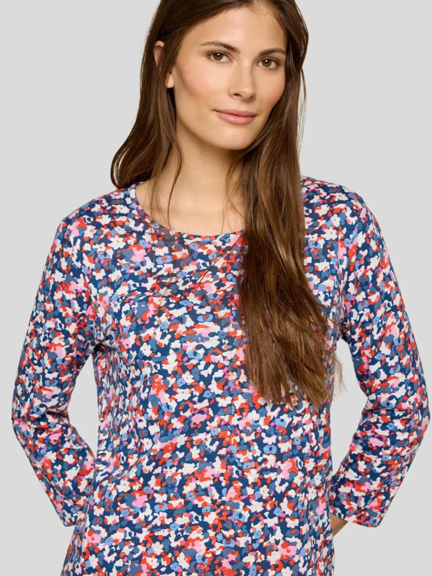 RABE Shirts & Tops*Damen T-Shirt blau gemustert