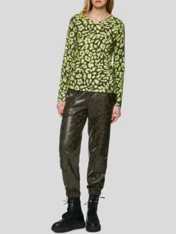 Marc Cain Shirts & Tops*Damen T-Shirt gelb gemustert