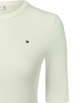 Tommy Hilfiger Shirts & Tops*Damen T-Shirt ecru uni