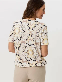 Frank Walder Blusen*Damen T-Shirt mehrfarbig gemustert