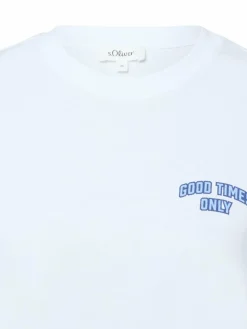 s.Oliver Shirts & Tops*Damen T-Shirt weiß bedruckt