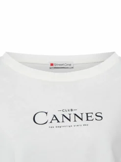 Street One Shirts & Tops*Damen T-Shirt ecru uni