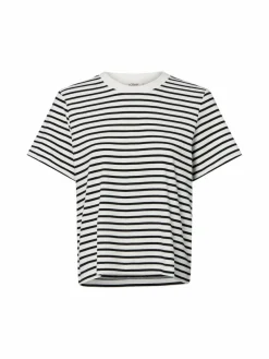 s.Oliver Shirts & Tops*Damen T-Shirt ecru schwarz gestreift
