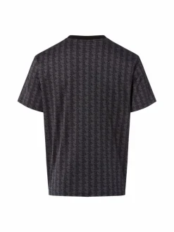 Lacoste Shirts & Tops*Damen T-Shirt anthrazit schwarz gemustert