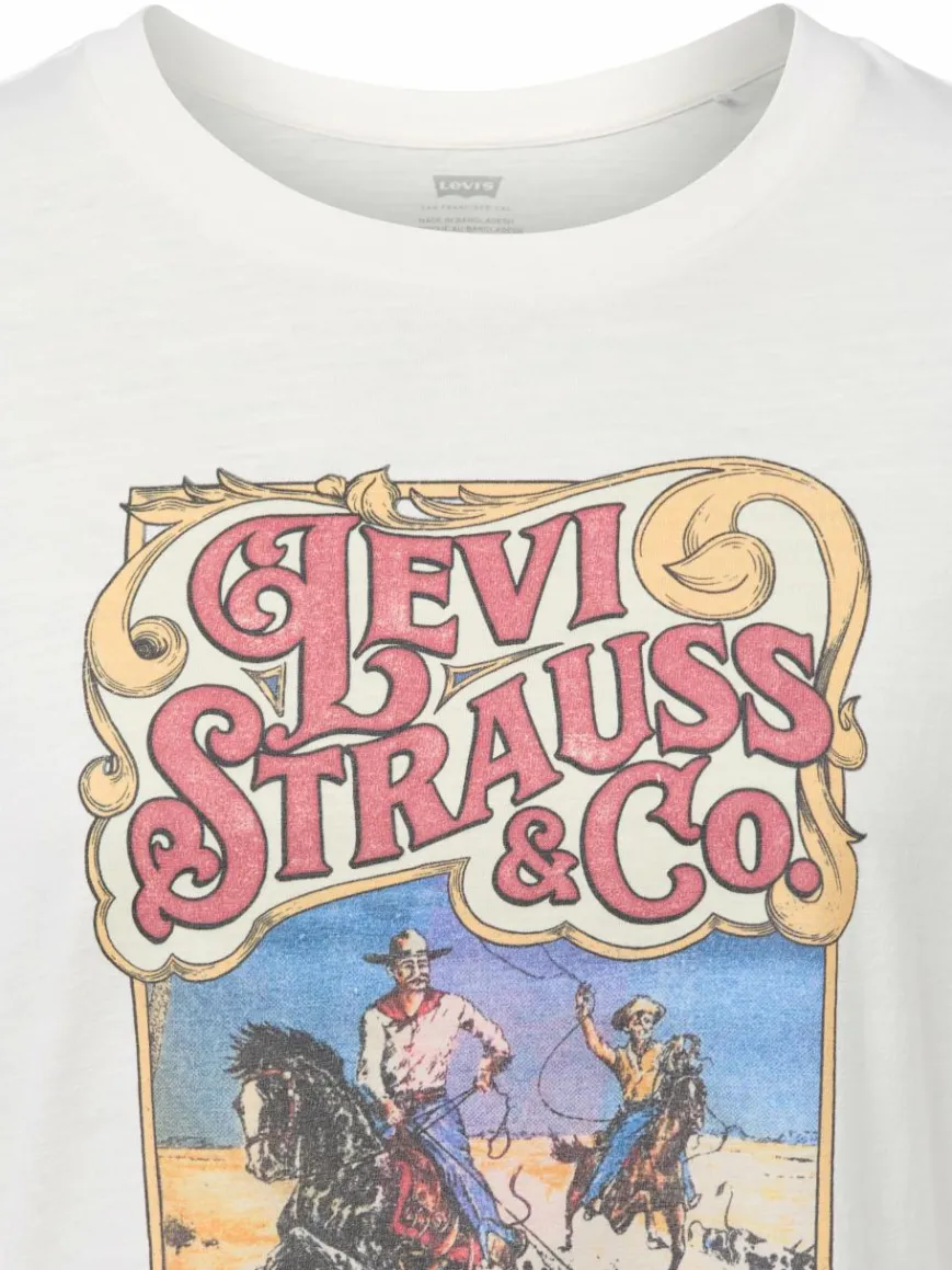 Levi's Shirts & Tops*Damen T-Shirt ecru bedruckt