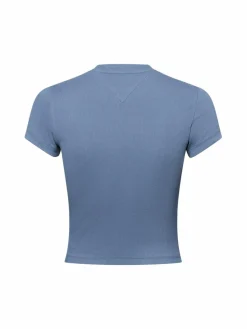 Tommy Jeans Shirts & Tops*Damen T-Shirt blau uni