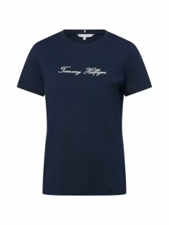 Tommy Hilfiger Shirts & Tops*Damen T-Shirt marine uni