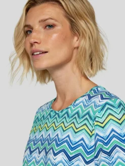 RABE Shirts & Tops*Damen T-Shirt grün gemustert