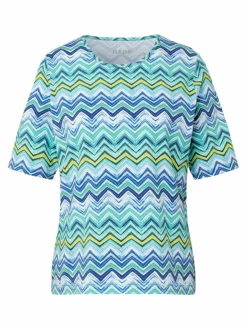 RABE Shirts & Tops*Damen T-Shirt grün gemustert