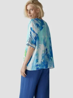 LCMT Shirts & Tops*Damen T-Shirt blau gemustert
