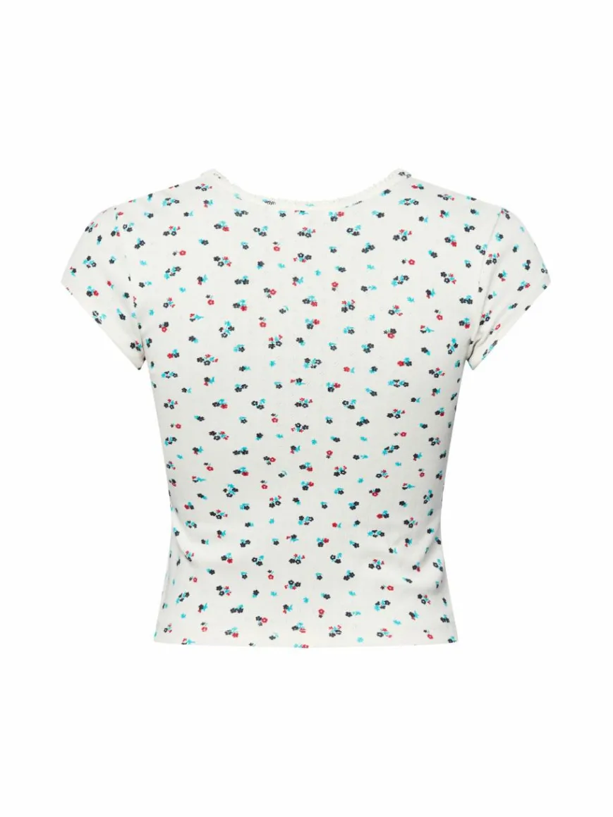 Tommy Jeans Shirts & Tops*Damen T-Shirt ecru bedruckt