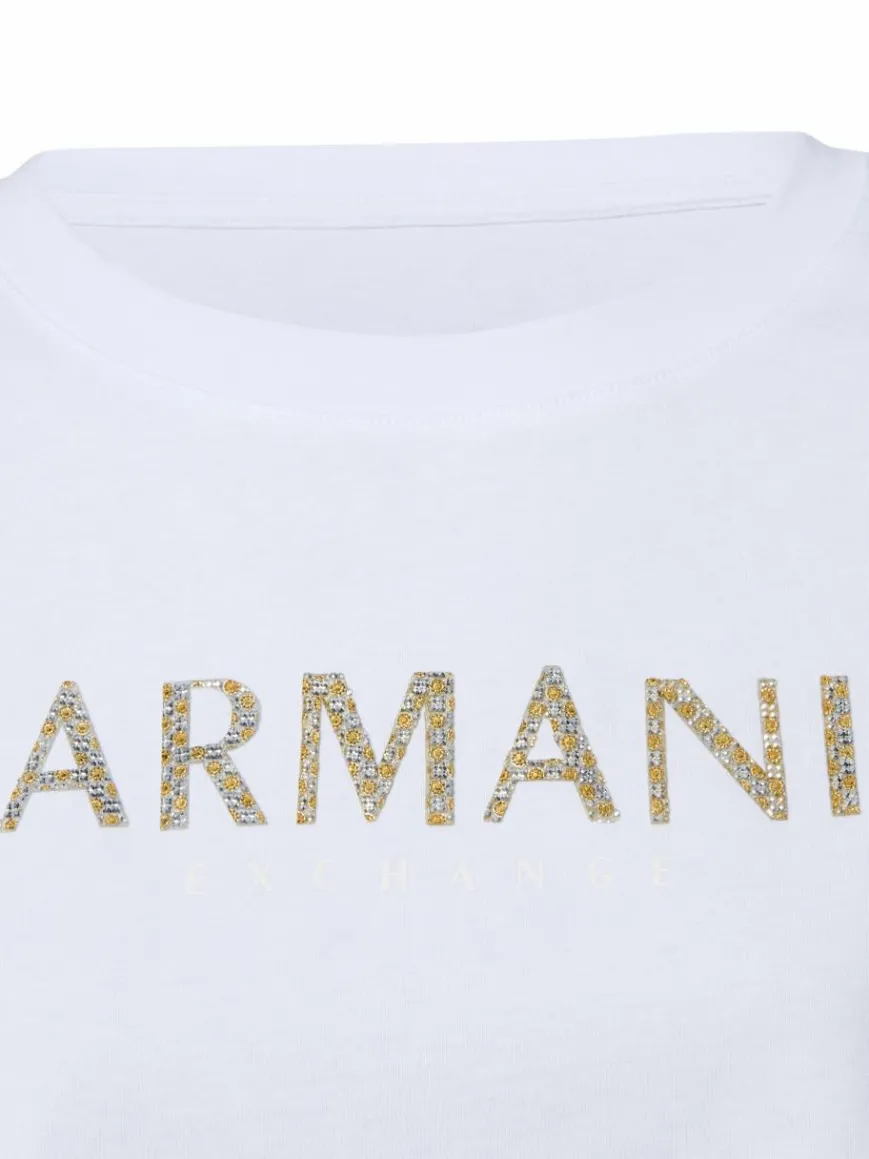 Armani Exchange Shirts & Tops*Damen T-Shirt weiß uni