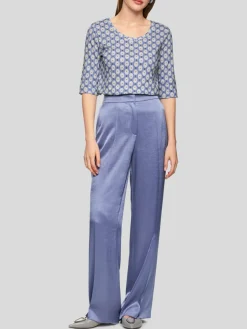 Marc Cain Shirts & Tops*Damen T-Shirt lila bedruckt