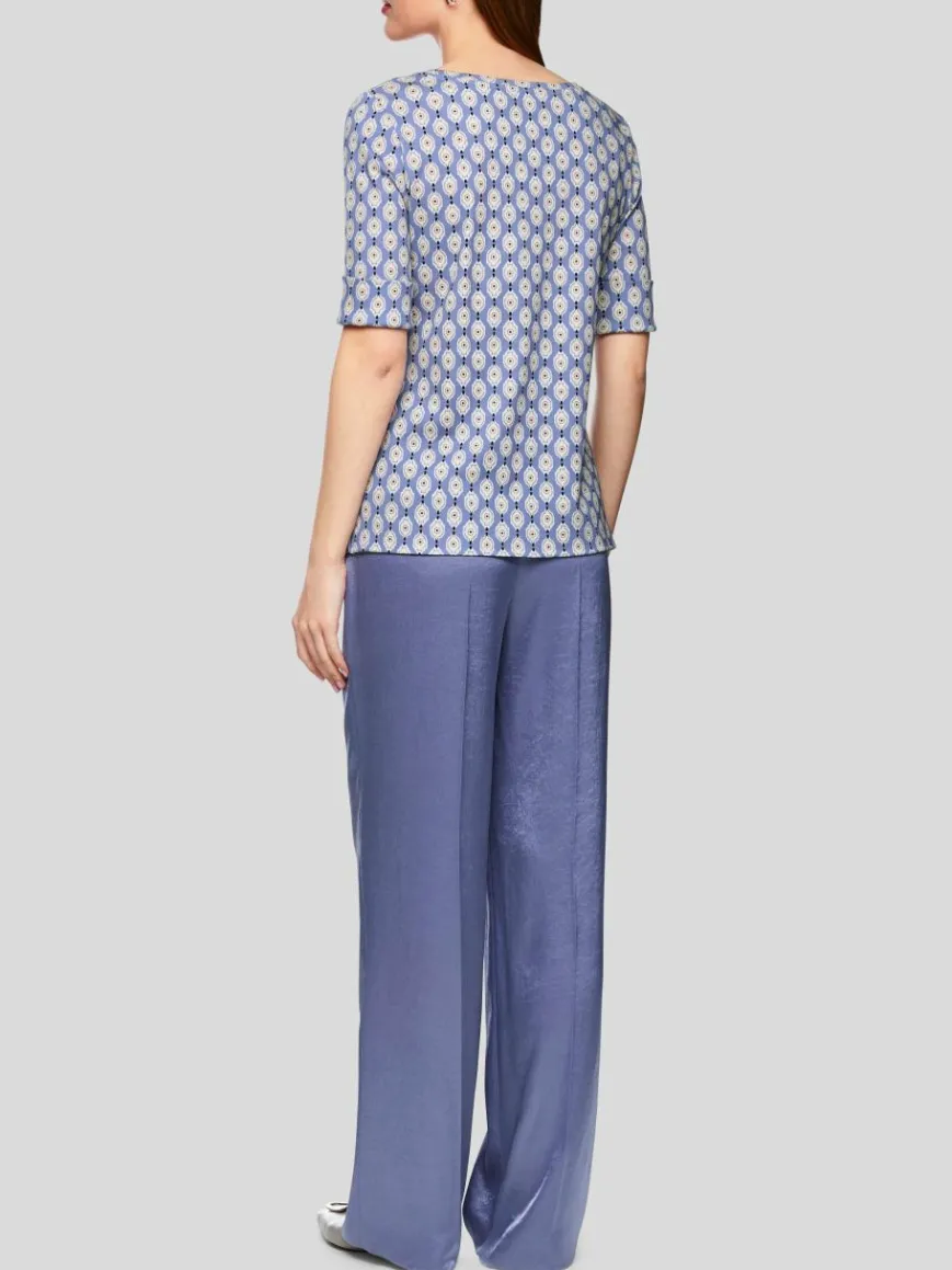 Marc Cain Shirts & Tops*Damen T-Shirt lila bedruckt