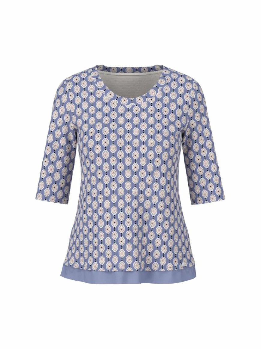 Marc Cain Shirts & Tops*Damen T-Shirt lila bedruckt