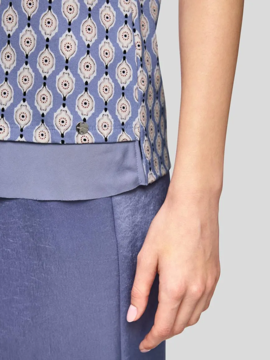 Marc Cain Shirts & Tops*Damen T-Shirt lila bedruckt