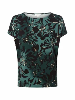 s.Oliver Shirts & Tops*Damen T-Shirt tanne schwarz gemustert