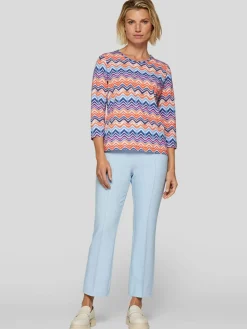 RABE Shirts & Tops*Damen T-Shirt blau gemustert