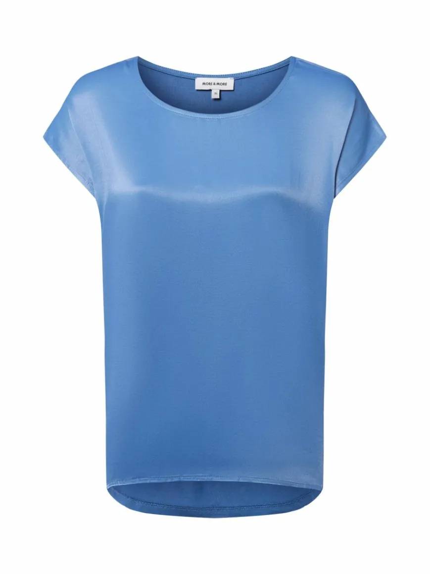More & More Shirts & Tops*Damen T-Shirt blau uni