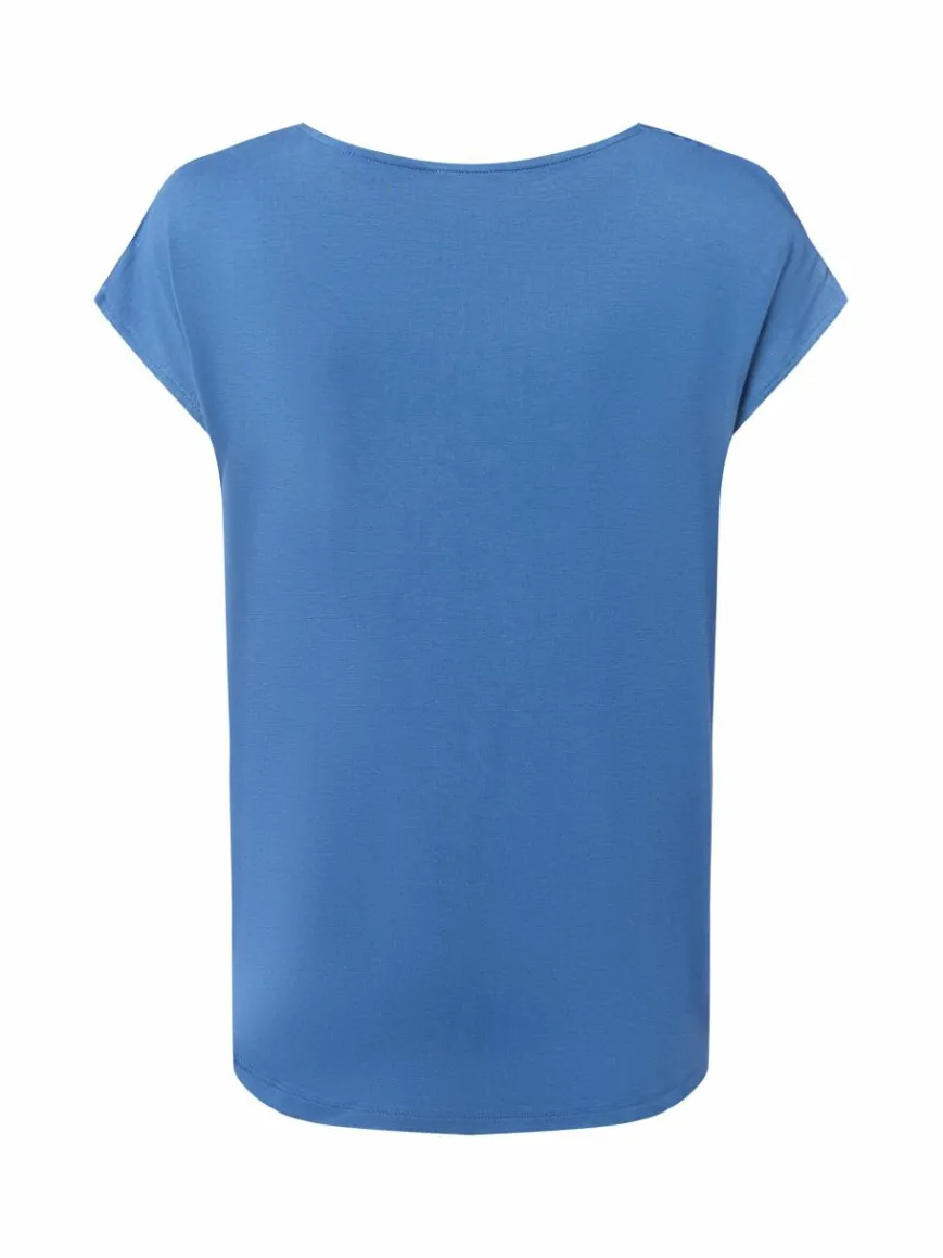 More & More Shirts & Tops*Damen T-Shirt blau uni
