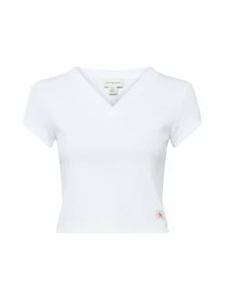 Calvin Klein Jeans Shirts & Tops*Damen T-Shirt weiß uni